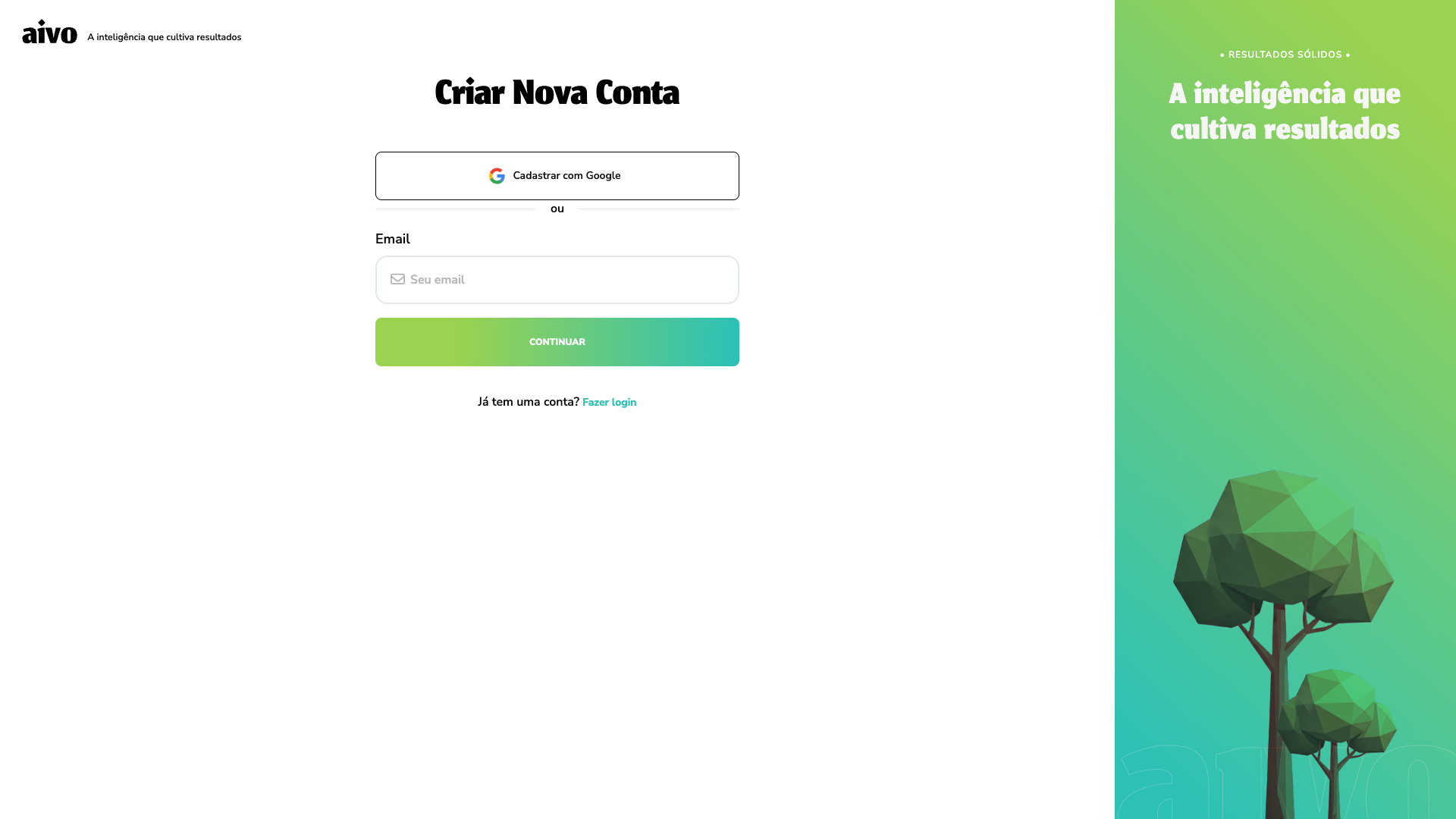 Tela de Cadastro